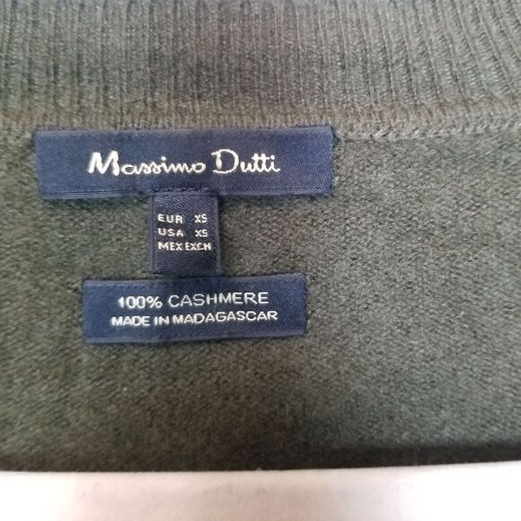 Massimo Dutti Womens Cashmere Sweater XS Classic Preppy Quiet Luxury Minimalist - Picture 6 of 7